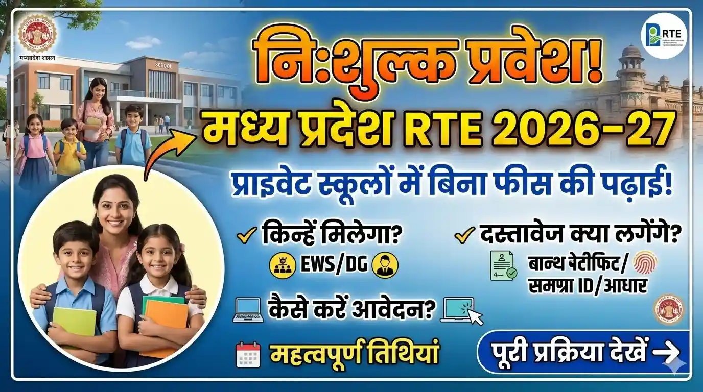 MP RTE Admission 2026 Online Apply